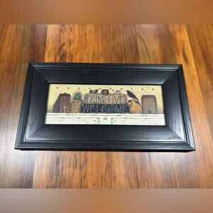 Primitive Welcome Black Framed PRIM Sign